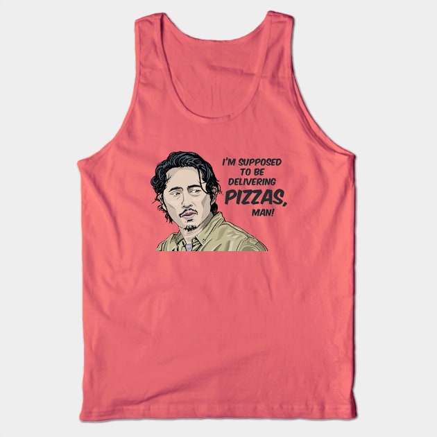 Glenn's Pizza Delivery Tank Top by FanboyMuseum